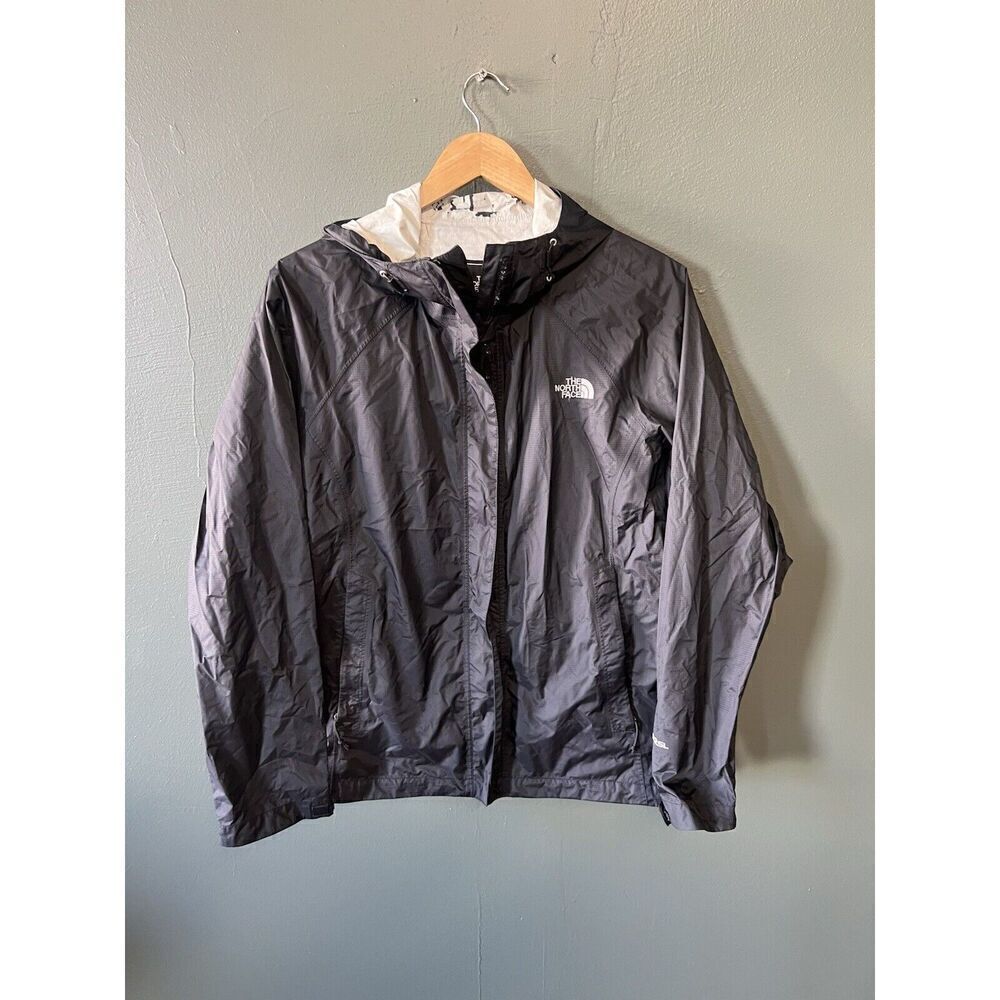 The North Face Womens Black Full Zip Softshell Jacket Lightweight Size Large